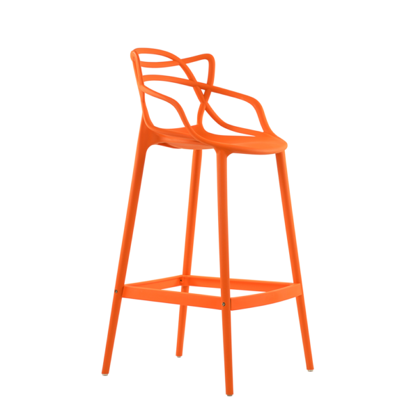 Барный стул Barneo N-235 Masters, оранжевый, design Phillip Stark