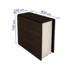 Стол-книжка Колибри 12.2 Венге-Кобург (290/1710/2310x800x750)