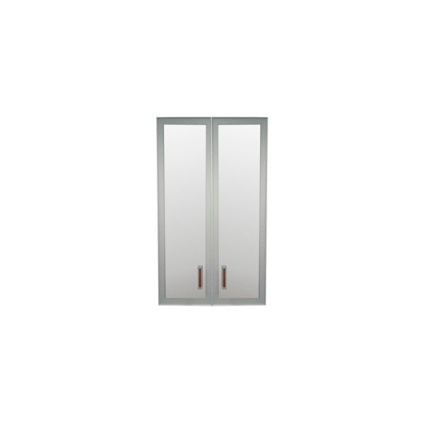 Дверь стекло в алюминиевой рамке К-979 356x20x1165 Л/ПР