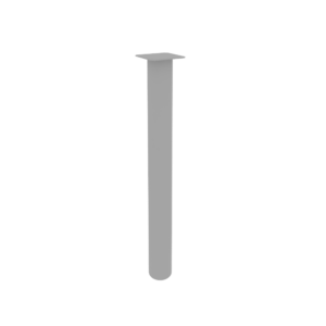 Опора для приставок металлическая (цвет - серый) KO-1	(D=76мм, H=729мм)